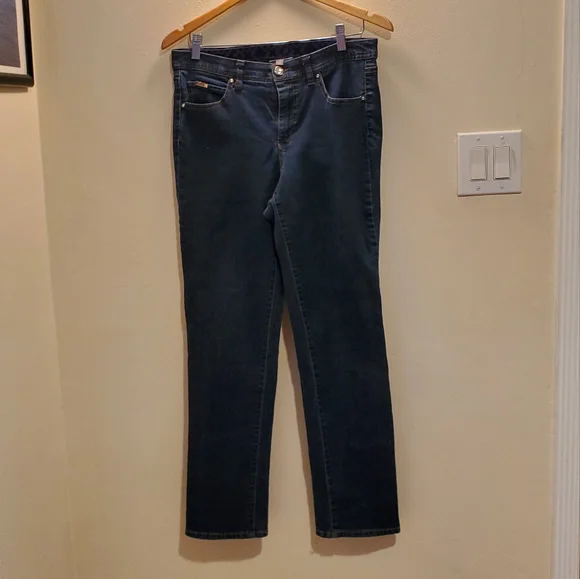 JM Collection Comfort Stretch Waist Straight leg Jeans size 8 - Picture 15 of 16